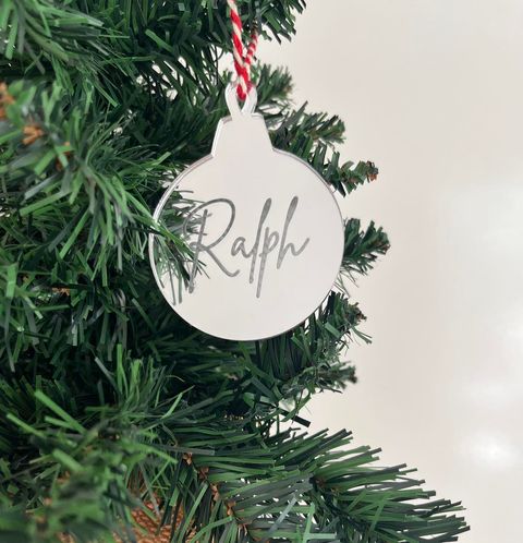 Signature Personalised Christmas Ornament - Name Only