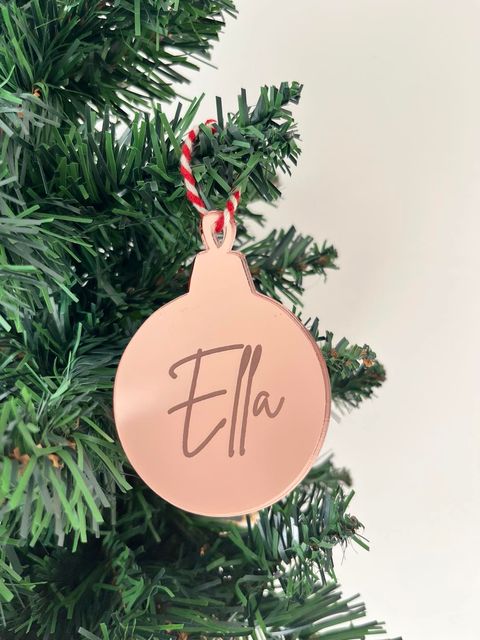 Signature Personalised Christmas Ornament - Name Only