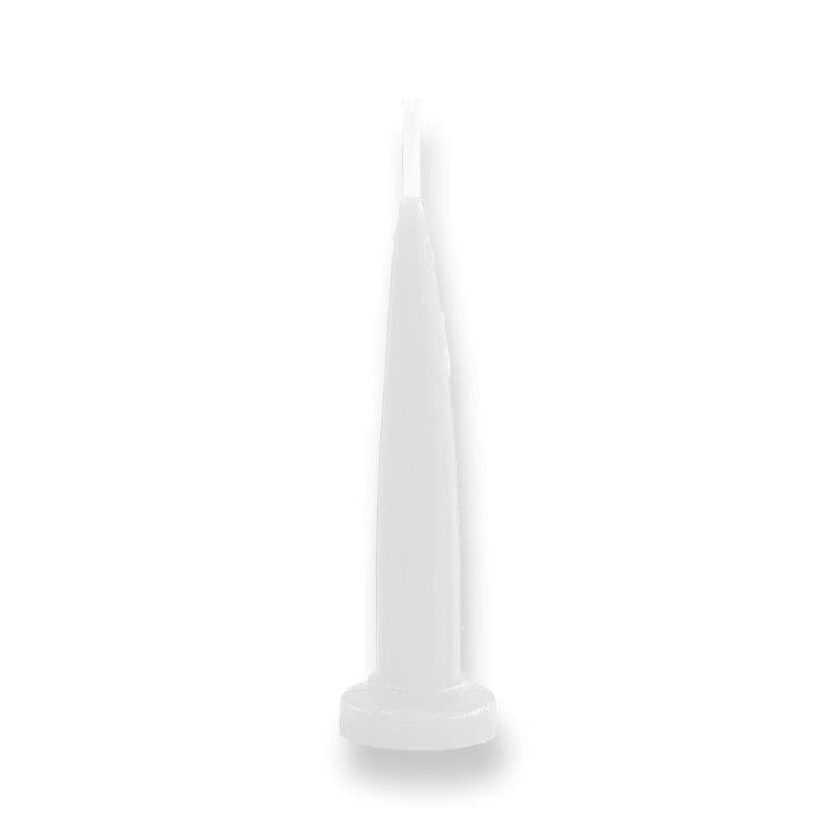White Bullet Self Standing Candles (Pack of 12)
