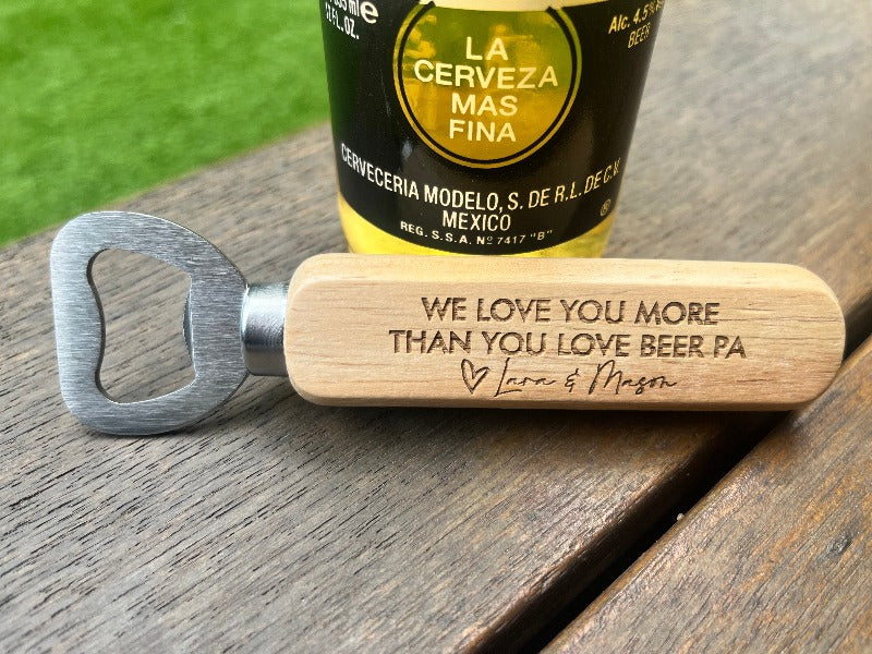 Father's Day Personalised Bottle Opener