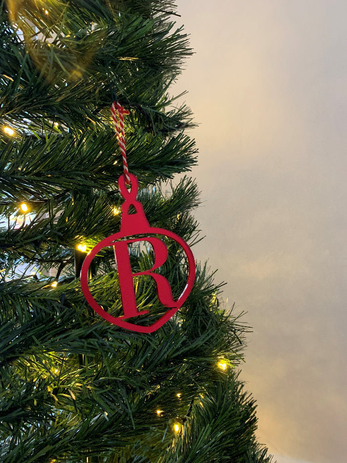 Personalised Initial Only Christmas Bauble
