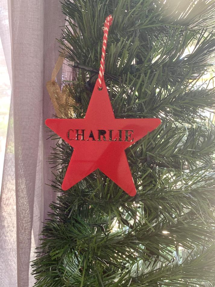 Personalised Star Christmas Ornament